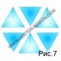 Formación cíclica de seis cuantos: un copo de nieve